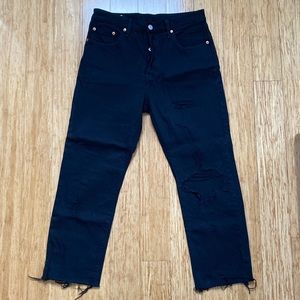 Levi’s 501, Womens, Black Denim Jeans, Size 29